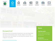 Tablet Screenshot of europa-school.nl